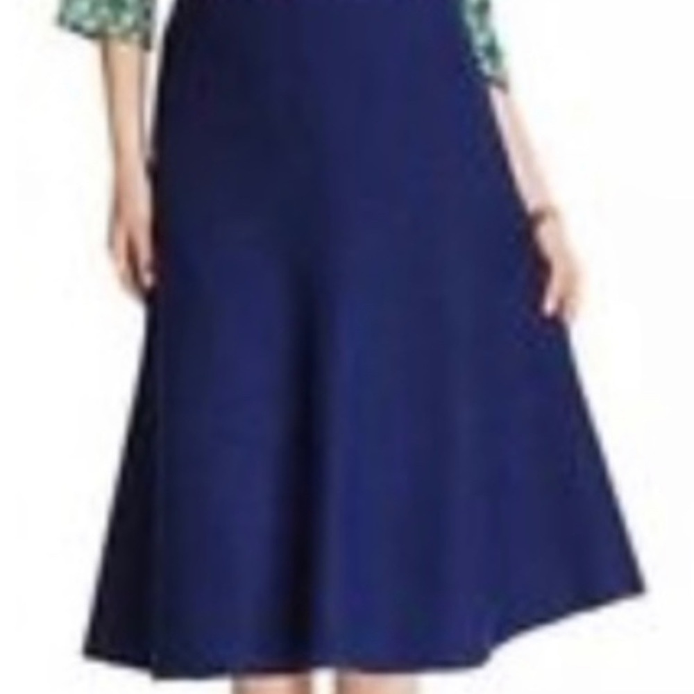 Cabi Navy Blue Tulip Skirt